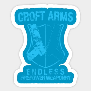 Croft Arms - Light Blue Sticker